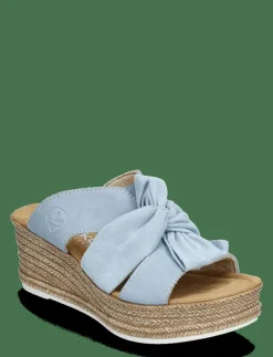 Rieker 68789-62 - Mules med klack BLUE Sale