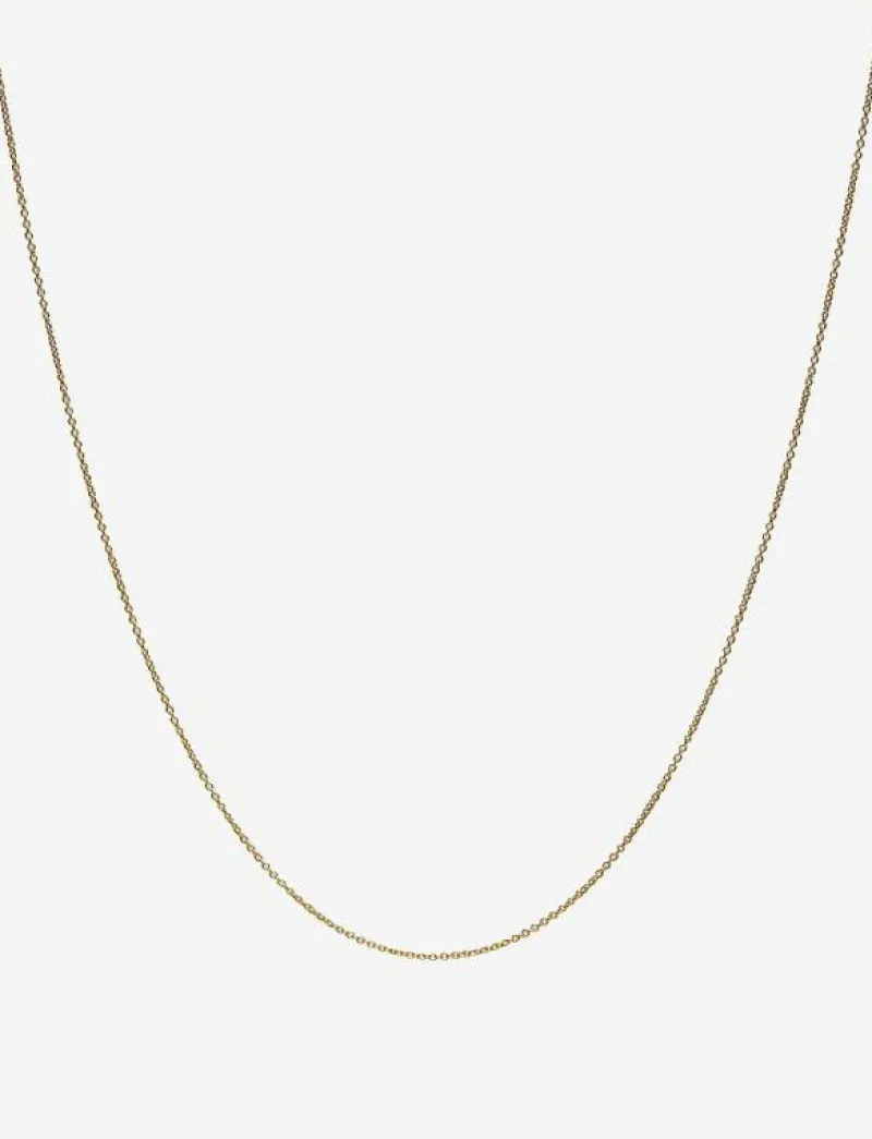 60 cm chain 18k plated silver - Kedjehalsband|Design Letters Outlet