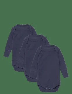 3 PACK RIB JERSEY LONG SLEEVE BODY - Långärmad body|Copenhagen Colors