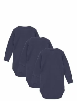 3 PACK RIB JERSEY LONG SLEEVE BODY - Långärmad body|Copenhagen Colors