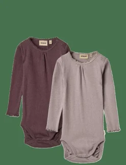2 Rib Body L/S Lotta - Långärmad body|Wheat Clearance