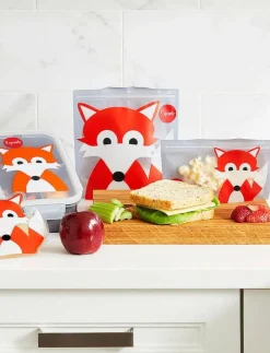 3 Sprouts Snack Bag (2 pack), Fox/ - Lunchlådor GREY Discount