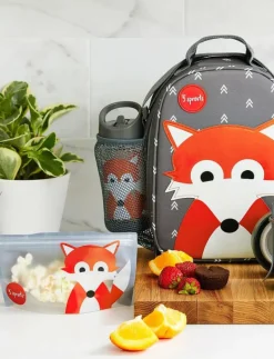 3 Sprouts Snack Bag (2 pack), Fox/ - Lunchlådor GREY Discount