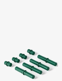 MODU 8 x Connector pegs - Motorikleksak FOREST GREEN New