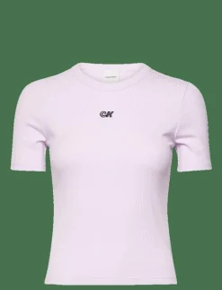 Calvin Klein Jeans A- Modal Rib Tee (essential) - T-shirts LAVENDER BLUSH Outlet