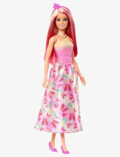 A Touch of Magic Royal Doll, Pink & Blonde Hair, Butterfly-Print Skirt - Dockor|Barbie Clearance