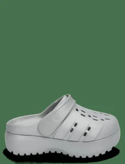 adidas Sportswear ADILETTE CLOG PLATFORM - Clogs SILVMT/SILVMT/SILVMT