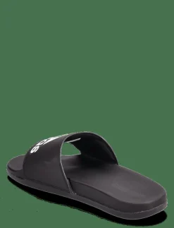 adidas Sportswear ADILETTE COMFORT - Badtofflor CBLACK/FTWWHT/CBLACK