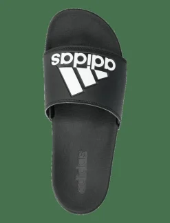 adidas Sportswear ADILETTE COMFORT - Badtofflor CBLACK/FTWWHT/CBLACK