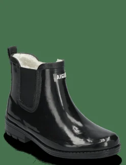 Aigle AI CARVILLE FUR 2 - Regnstövlar NOIR