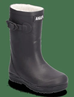 Aigle AI WOODY-POP FUR 2 - Höga gummistövlar MARINE Clearance