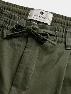 Anerkjendt AKJAN COTTON PLEAT ELA PANTS - Casual byxor OLIVINE Outlet