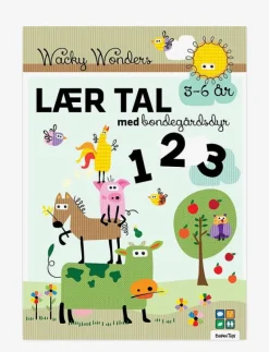 Barbo Toys Aktivitetsbog Lær Tal med Wacky Wonders Bondegårdsdyr - 123 (DK) - Pedagogisk barnbok MULTIPLE COLOR New