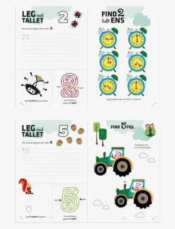 Barbo Toys Aktivitetsbog Lær Tal med Wacky Wonders Bondegårdsdyr - 123 (DK) - Pedagogisk barnbok MULTIPLE COLOR New