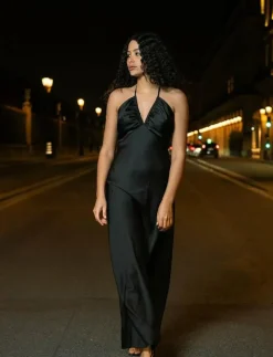 Love Lolina Alexis Maxi Dress - Maxiklänningar BLACK Discount