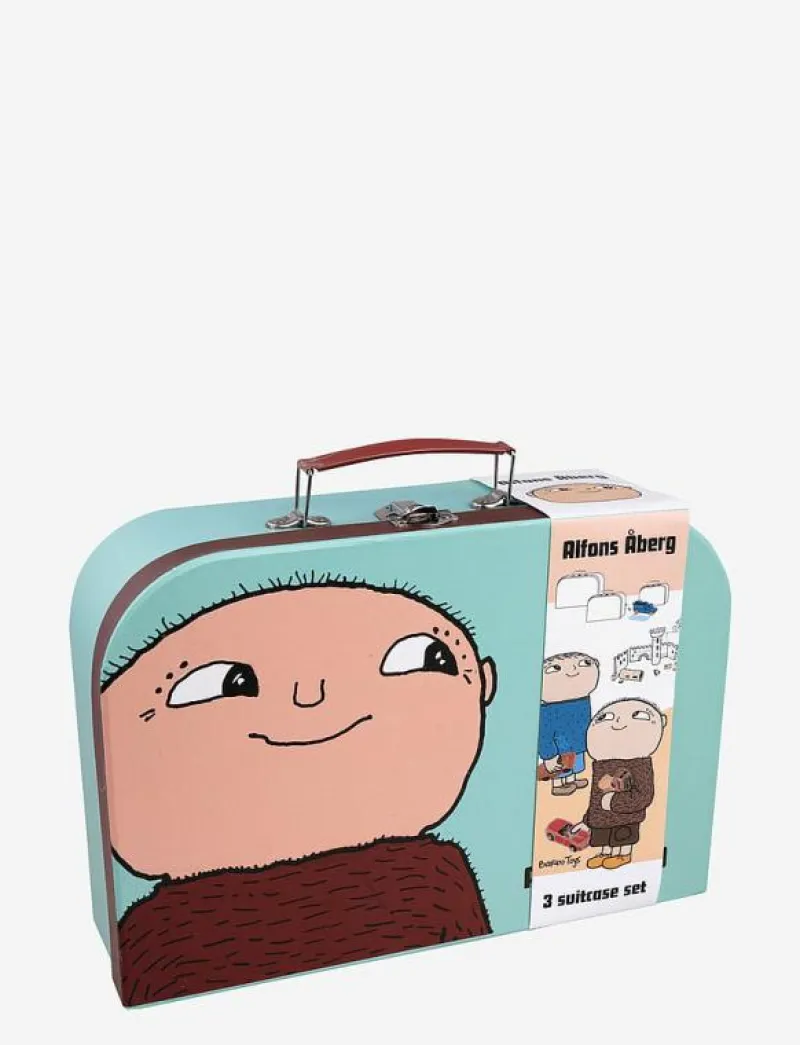 Barbo Toys Alfons Åberg - Suitcases 3 psc set - Resa MULTIPLE COLOR Best