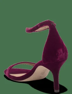 Allie Mid-Heel Velvet Sandal - Sandaler|Lauren Ralph Lauren New