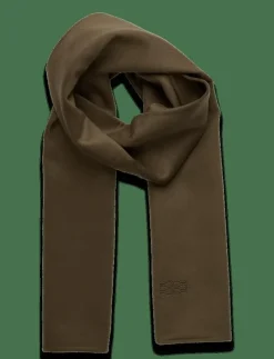 Malina Aloria Double Faced Wool Cashmere Silk Scarf - Halsdukar OLIVE Discount
