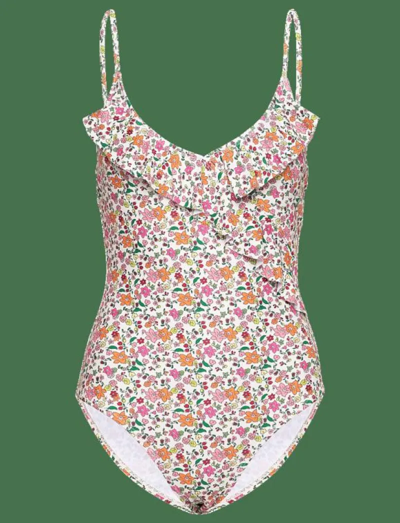 Becksöndergaard Anemona Bly Frill Swimsuit - Baddräkter MULTI COL. Outlet
