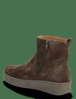 Gabor Ankle boot, warmlining - Platta ankelboots DARK BROWN Clearance