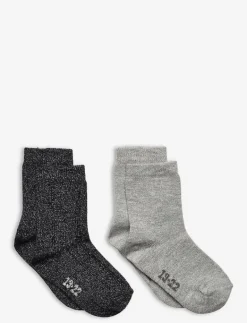 Ankle sock w. lurex (2-pack) - Strumpor & Tights|Minymo Discount