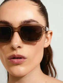 Pilgrim ANNALISE sunglasses - Square Frame LIGHT GREY Discount