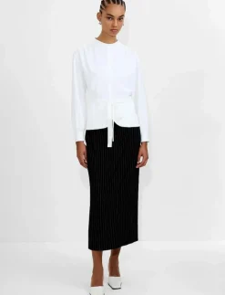 AREZZO LS WAIST TIE SHIRT - Långärmade|French Connection