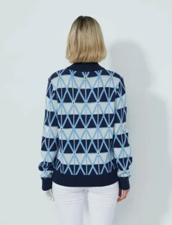 Argyle Half neck Pullover lined - Stickat|Daily Sports Sale
