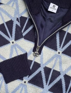 Argyle Half neck Pullover lined - Stickat|Daily Sports Sale