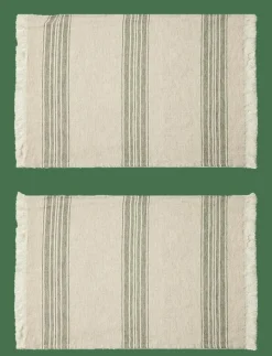 Arles Place Mat 36x50 cm w/fringes - 2 Pack - Servering|compliments Clearance
