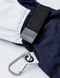 Army Leather Heli Ski - 5 finger Black - Fingervantar|Hestra New