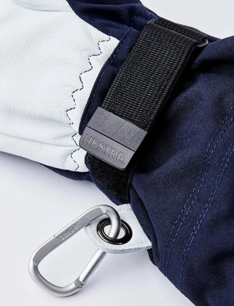 Army Leather Heli Ski - 5 finger Black - Fingervantar|Hestra New