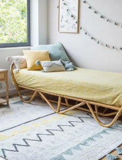 Azteca Natural-Azul Vintage/Natural-Vintage Blue - Rektangulära mattor|Lorena Canals Outlet