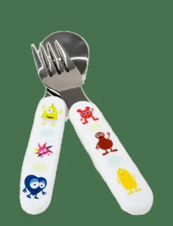 Babblarna- Cutlery, Fork & Spoon - Serveringsset|Teddykompaniet Hot