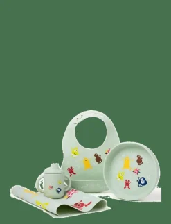 Teddykompaniet Babblarna- Silikontallrik, I naturen - Serveringsset GREEN Outlet