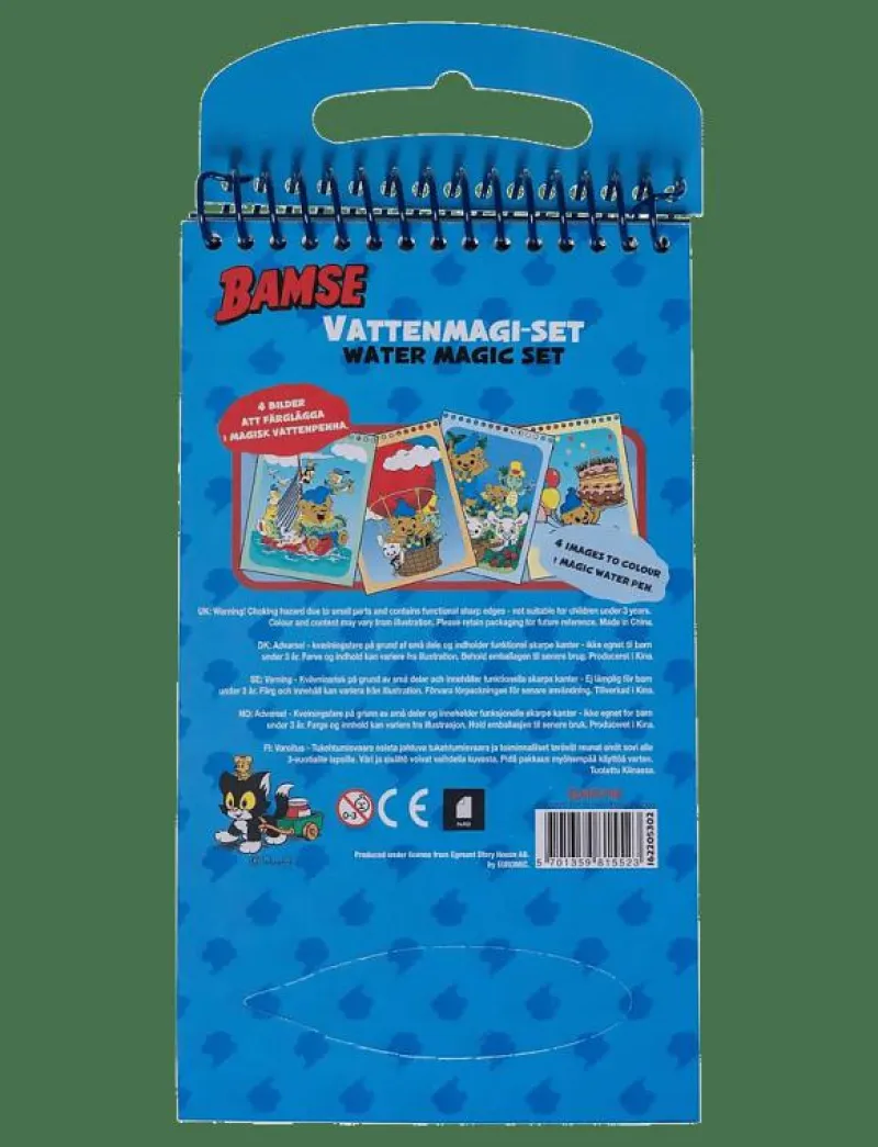 BAMSE, Vattenset med magisk vattenpenna - Målar- & pysselböcker|Euromic Outlet