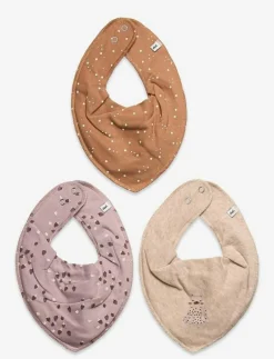 Pippi Bandana Bib Girl -AOP (3-pack) - Babyskötsel VIOLET ICE Sale