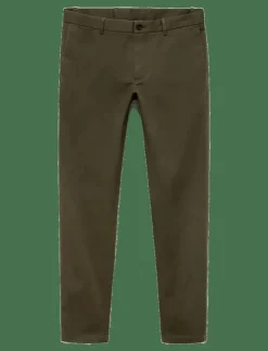 Barna slim-fit twill chino trousers - Chinos|Mango Sale