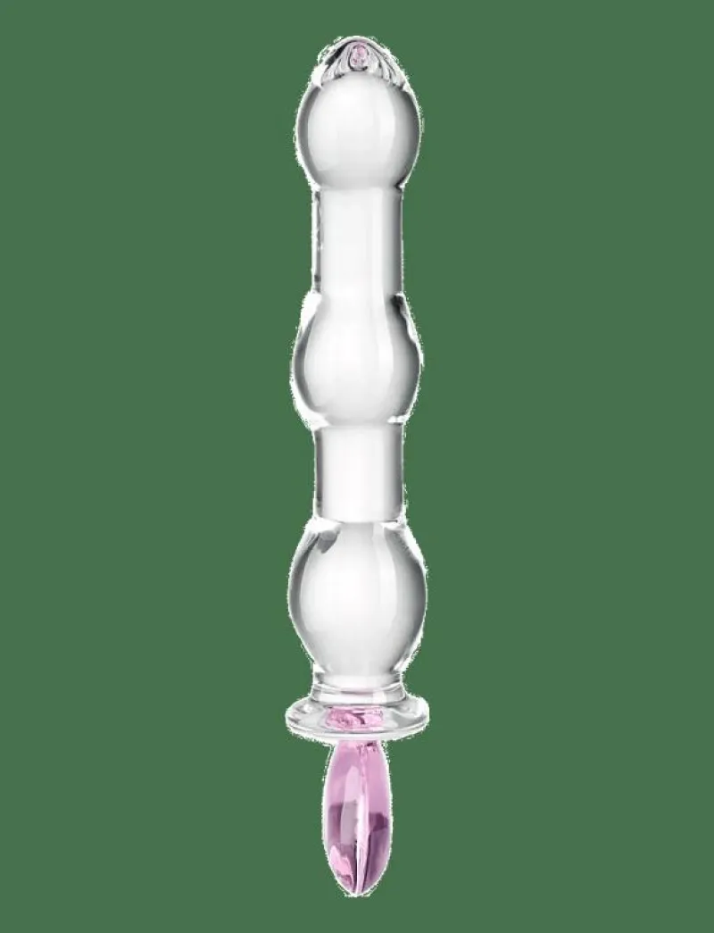 Heart Beaded Glass Dildo - Beauty|Baseks Sale