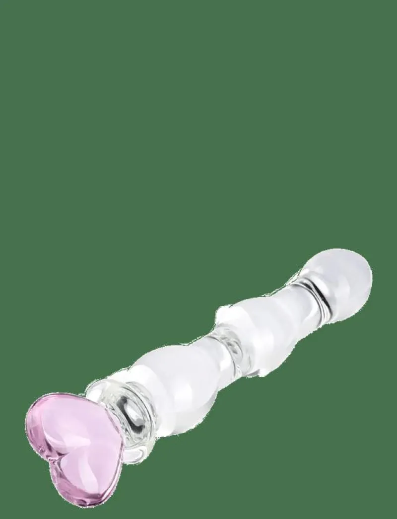 Heart Beaded Glass Dildo - Beauty|Baseks Sale