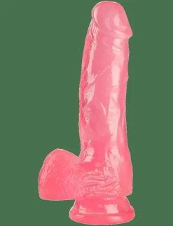 Baseks Jellies Realistic Jelly Dildo with Suction Cup 18 cm - Beauty PINK Sale