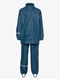 CeLaVi Basic rainwear set -solid PU - Regnställ ICEBLUE New