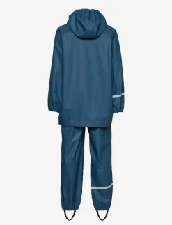 CeLaVi Basic rainwear set -solid PU - Regnställ ICEBLUE New