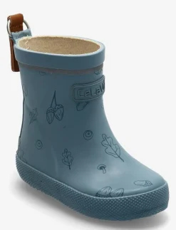 CeLaVi Basic Wellies w. AOP - Gummistövlar SMOKE BLUE Hot