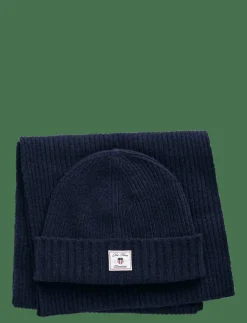 BEANIE SCARF GIFT SET - Mössor|GANT Best