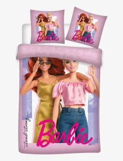 BrandMac Bed linen Barbie 054 - 140x200, 60x63 cm - Påslakanset MULTI COLOURED