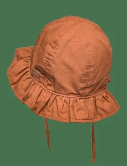 Melton Bell Hat - solid - Solhatt LEATHER BROWN Hot