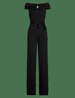 Belted Jersey Off-the-Shoulder Jumpsuit - Jumpsuits|Lauren Ralph Lauren Outlet
