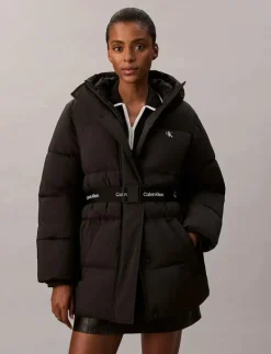 BELTED MIDWEIGHT PUFFER - Dun- & vadderade jackor|Calvin Klein Jeans Online