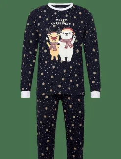 Happy Seasons Best Friends Christmas Pyjamas - Pyjamas EVENING BLUE Hot